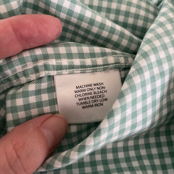 Vineyard Vines Men's Murray Button Down Shirt  XL Mint Green White - Picture 7 of 8